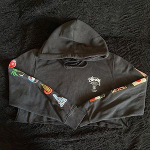 Stussy Vintage Cropped Hoodie
